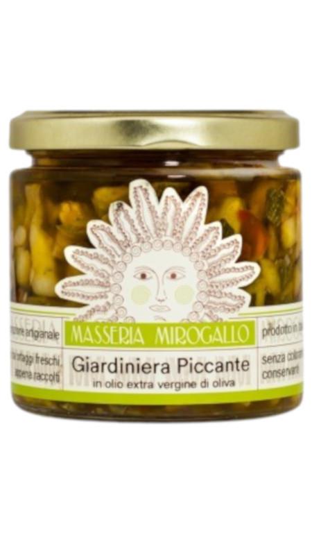 Giardiniera Piccante in Olio Extra Vergine d'Oliva Masseria Mirogallo