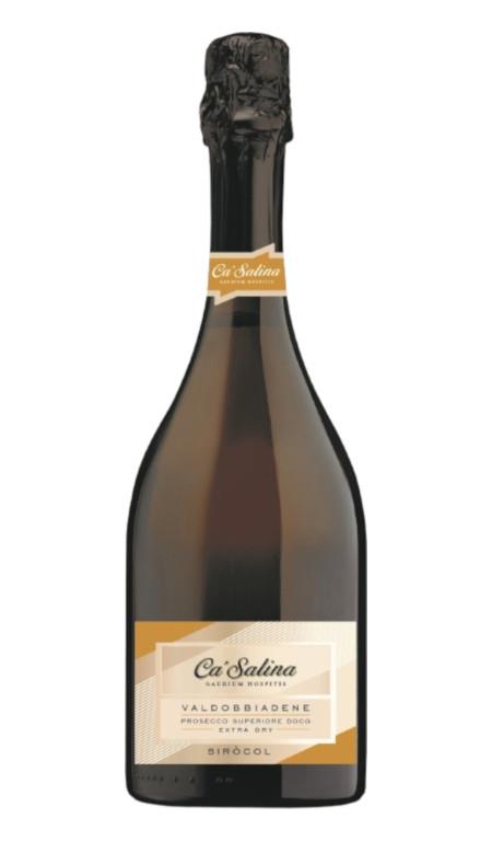 Prosecco Superiore Valdobbiadene Extra Dry Sirocol Cà Salina Magnum Lt1,5 Astucciato