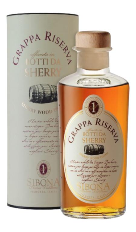 Grappa Riserva Botti da Sherry Sibona Astuccio