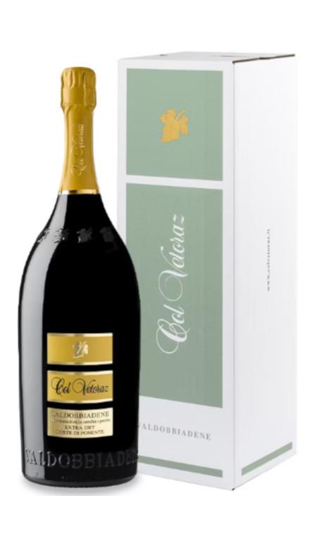 Valdobbiadene Docg Coste di Ponente Extra Dry 2024 Col Vetoraz Magnum Lt.1,5 Astuccio Regalo