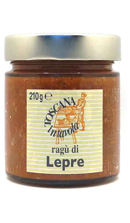 Ragù di lepre Toscana in tavola