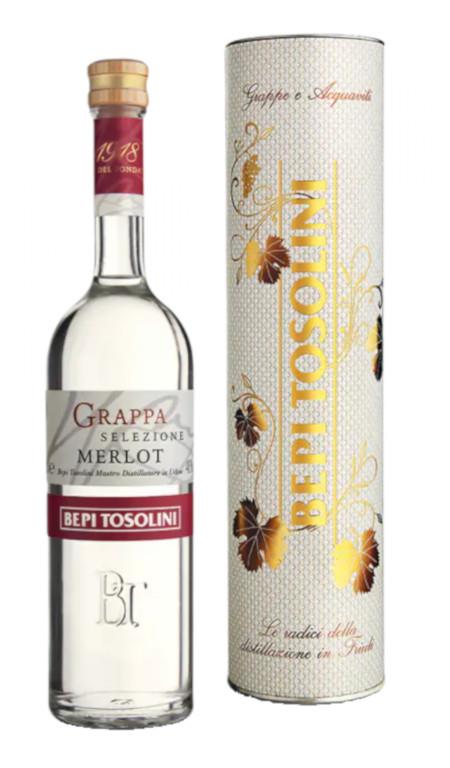 Grappa Merlot Bepi Tosolini Astuccio