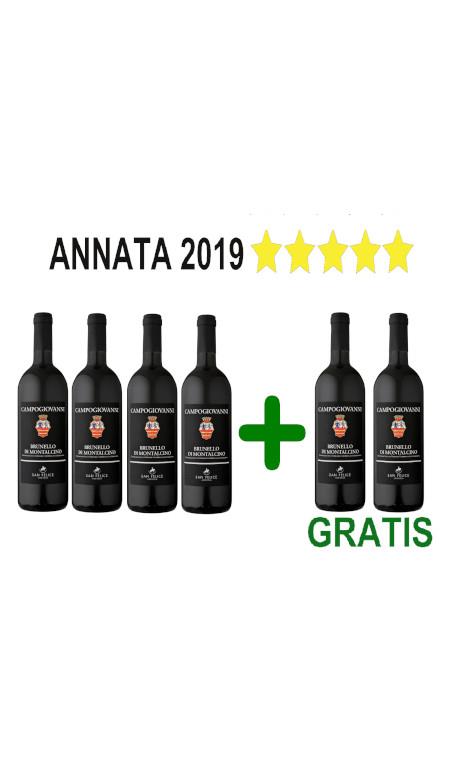 Promo 4+2 OMAGGIO Brunello di Montalcino Campogiovanni 2019 San Felice