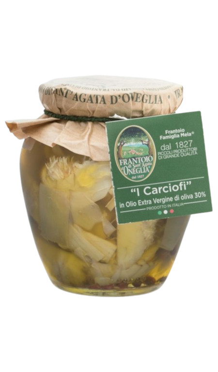Spicchi di carciofi in olio extra vergine d'oliva Frantoio di Sant'Agata d'Oneglia