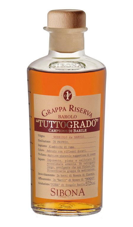 Grappa Tuttogrado di Barolo Sibona